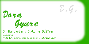 dora gyure business card